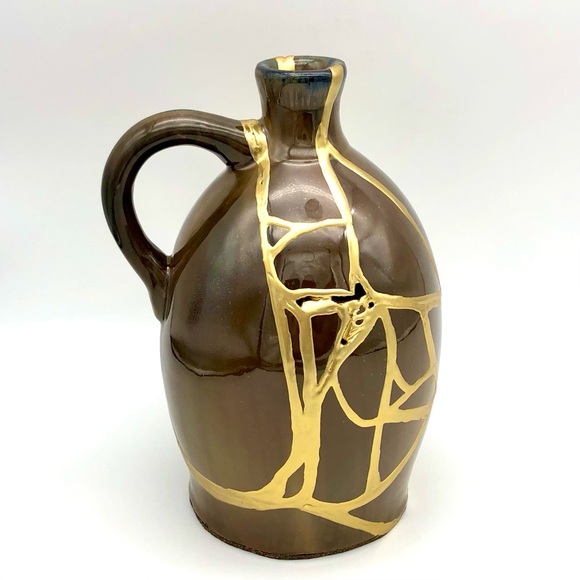 Kintsugi Musical Jug Vase Romeo And Juliet Gold Crack Anniversary Growth Gift - Picture 9 of 14